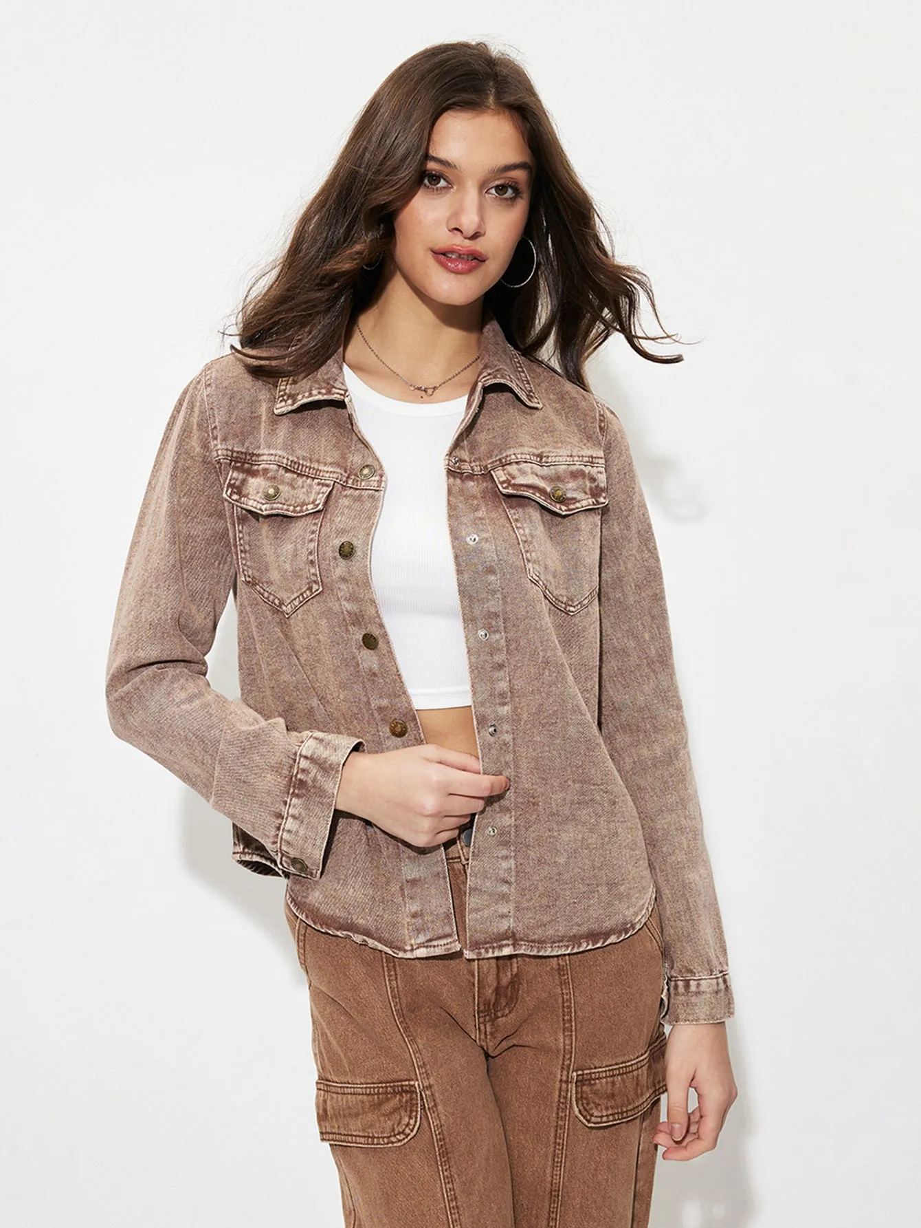 Trendy Oversized Denim Jacket with Effortless Casual Vibes