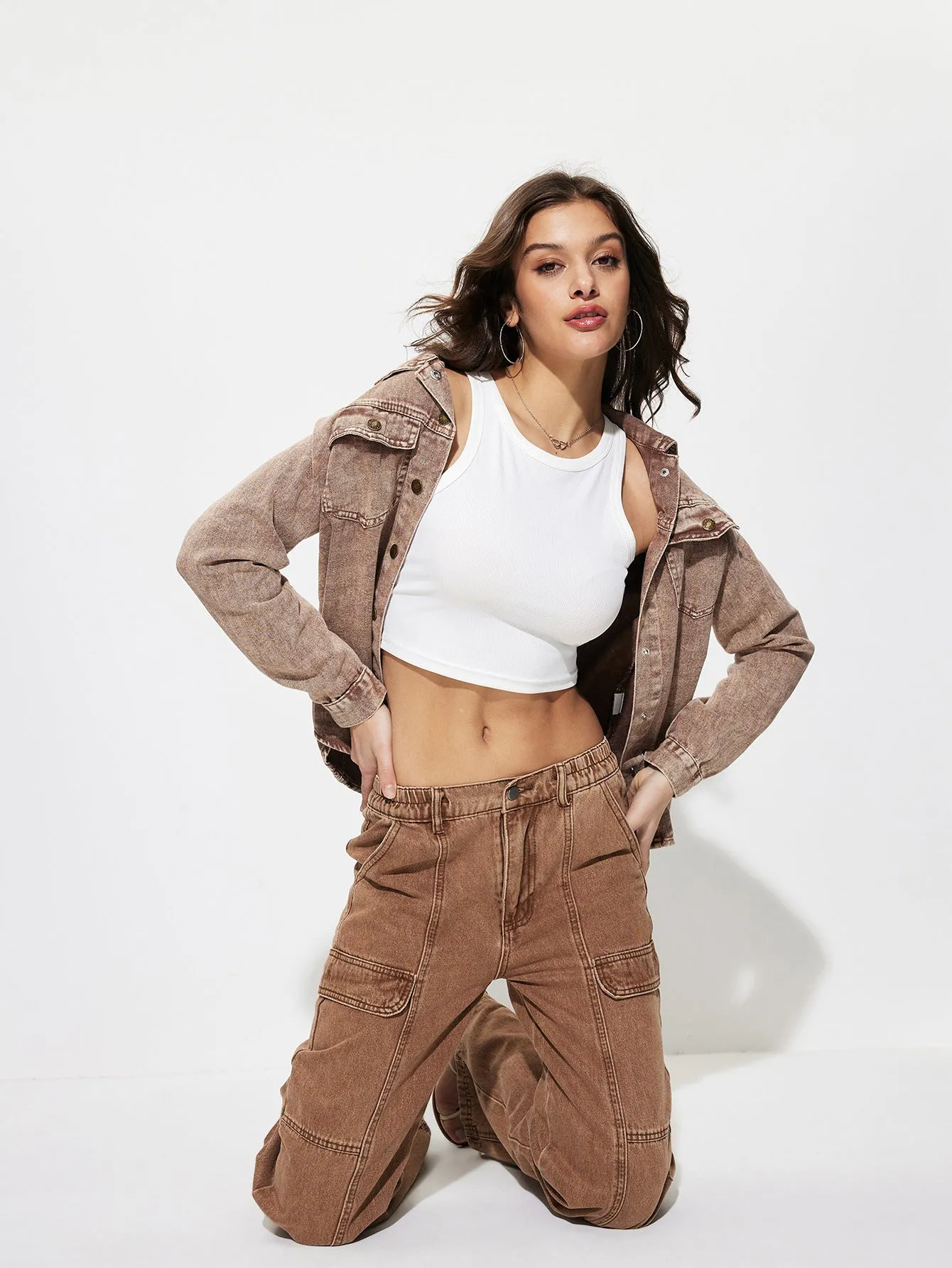 Trendy Oversized Denim Jacket with Effortless Casual Vibes