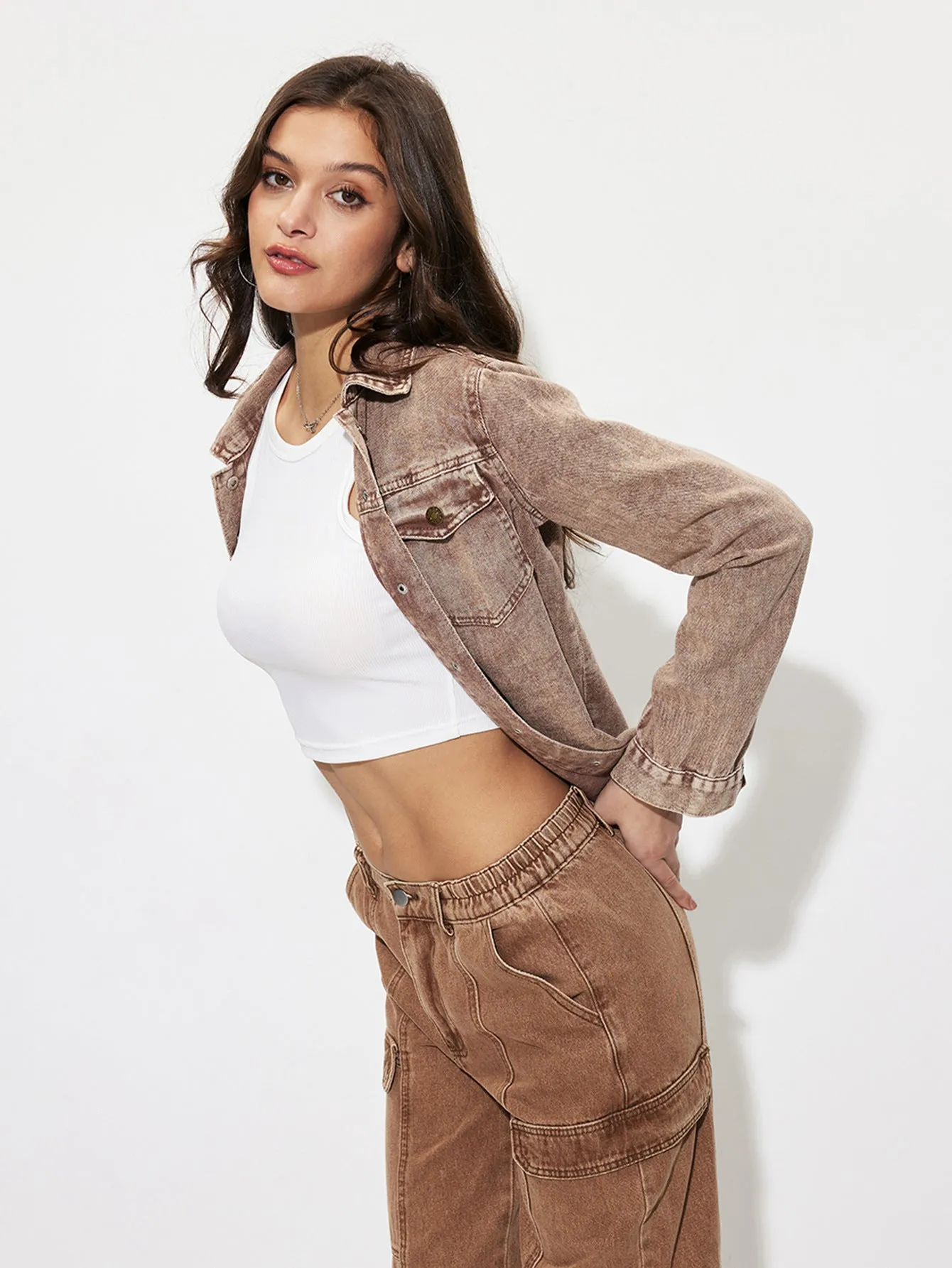 Trendy Oversized Denim Jacket with Effortless Casual Vibes