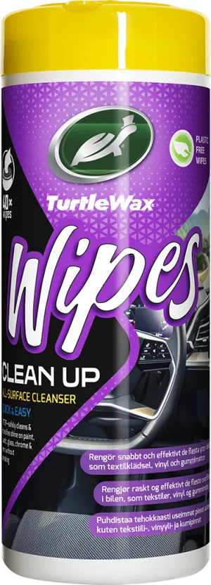 TURTLE WAX CLEAN-UP WIPES