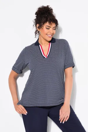 Ulla Popken Striped Navy Shirt