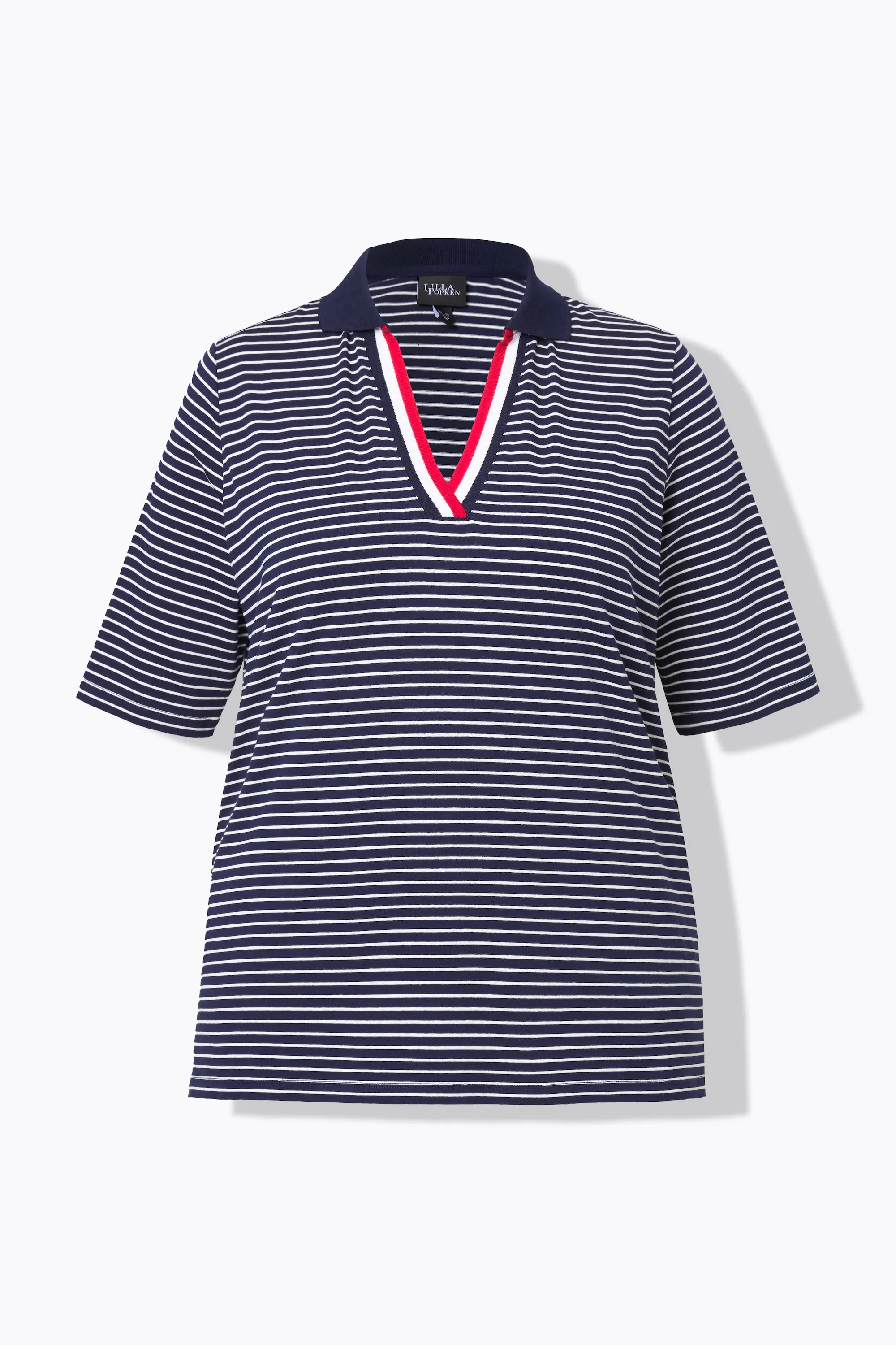 Ulla Popken Striped Navy Shirt