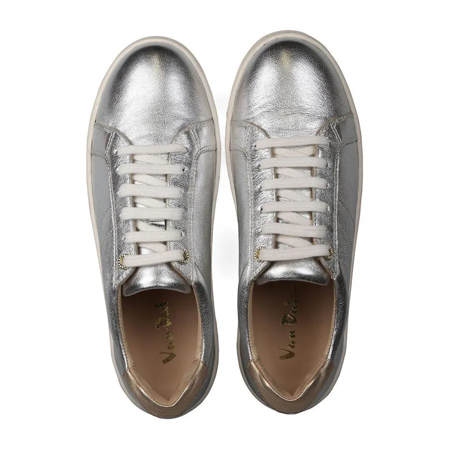 Van Dal 3517 Teddy Lace Up Trainers - Metallic Leather