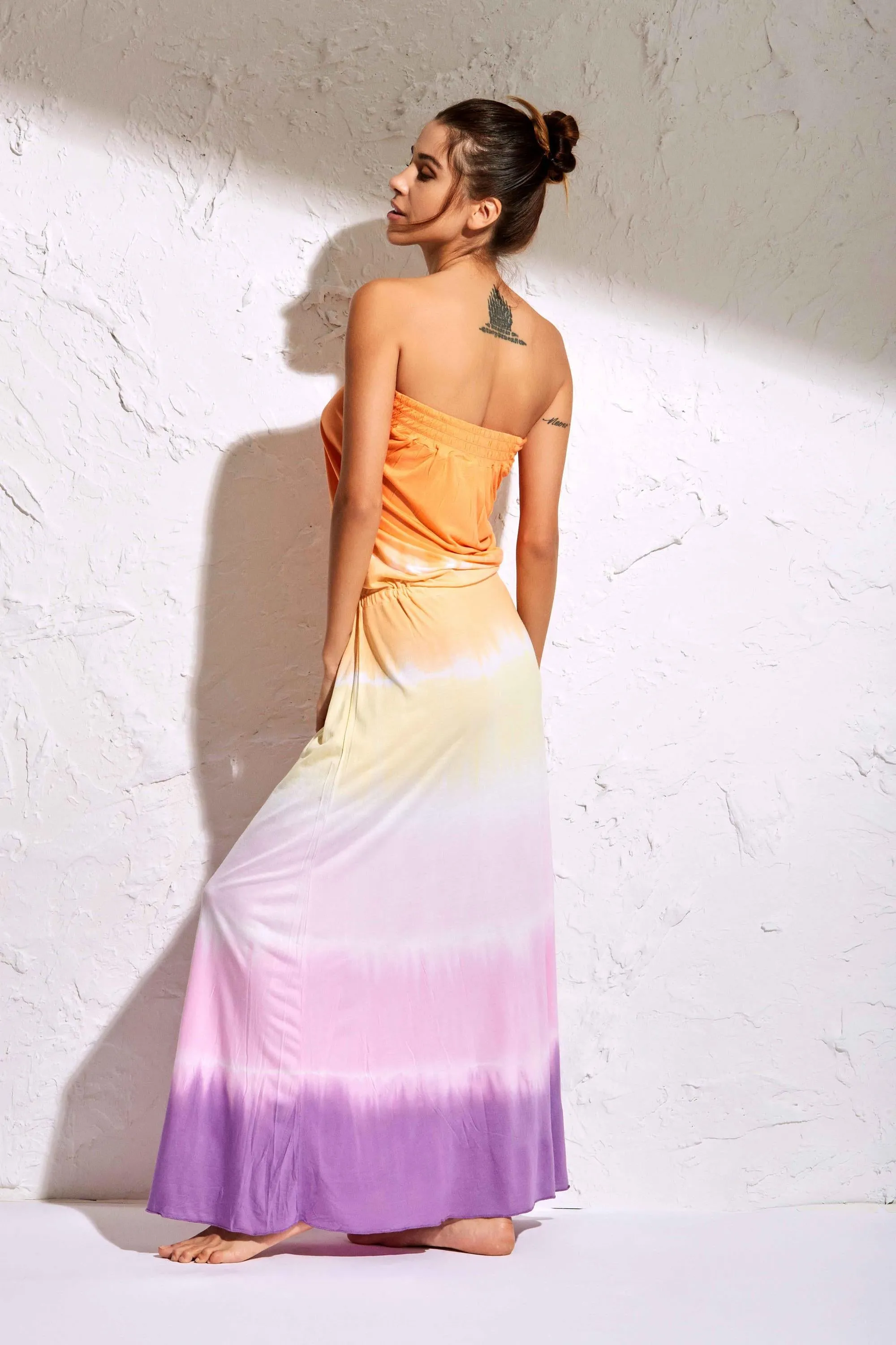 Vestito lungo tie dye
