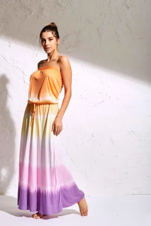 Vestito lungo tie dye