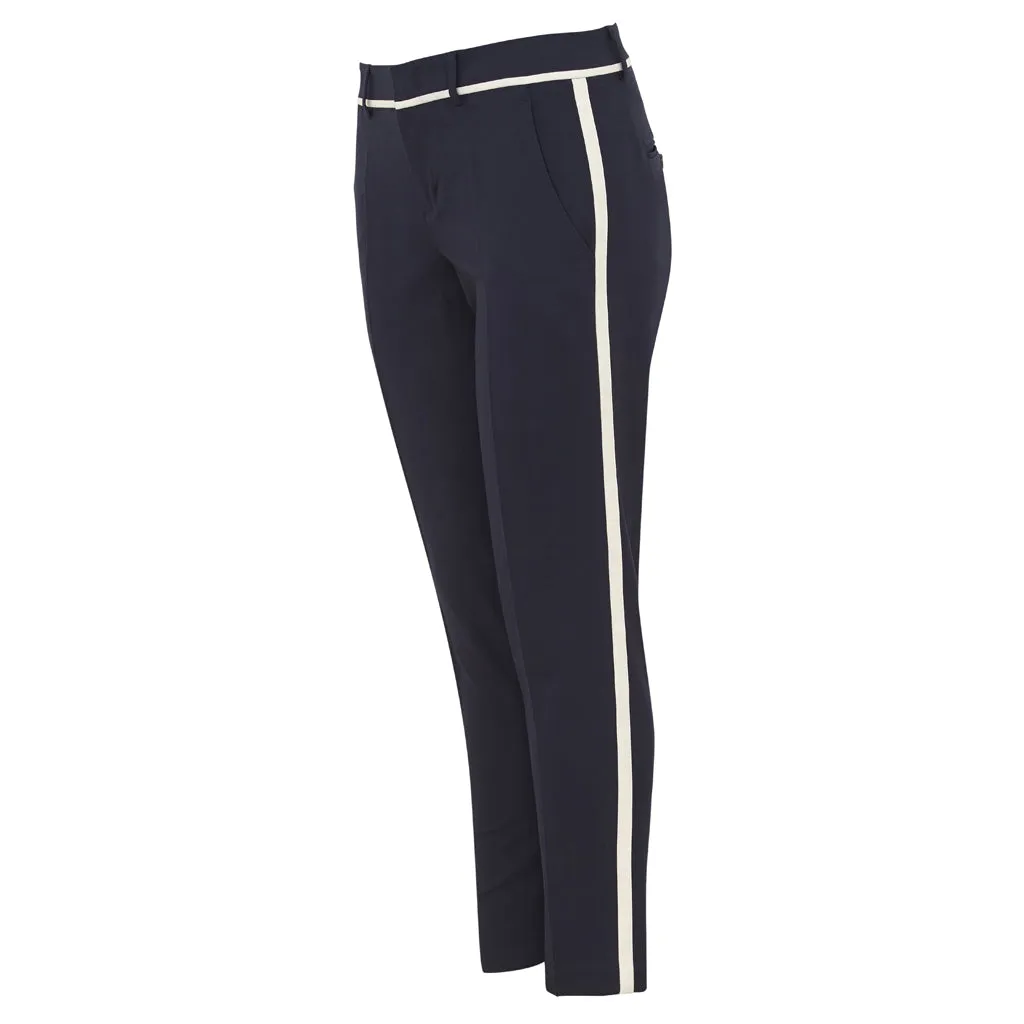 Vince navy military stripe trousers Size 6UK