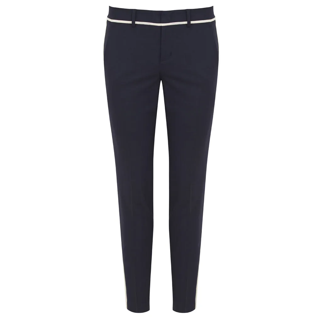 Vince navy military stripe trousers Size 6UK