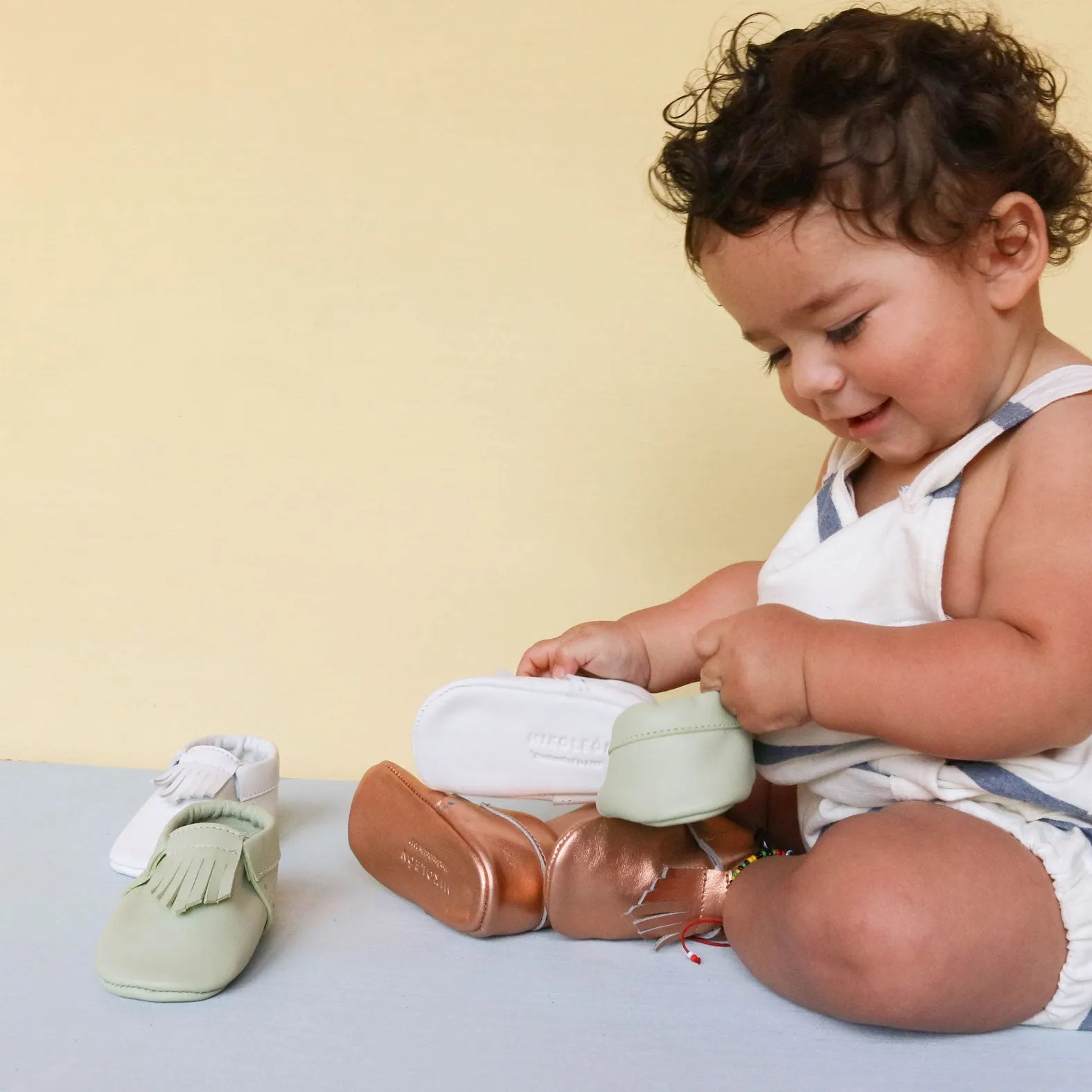 WMK221652 - Baby Moccasins Jazzy [Baby Leather Shoes]