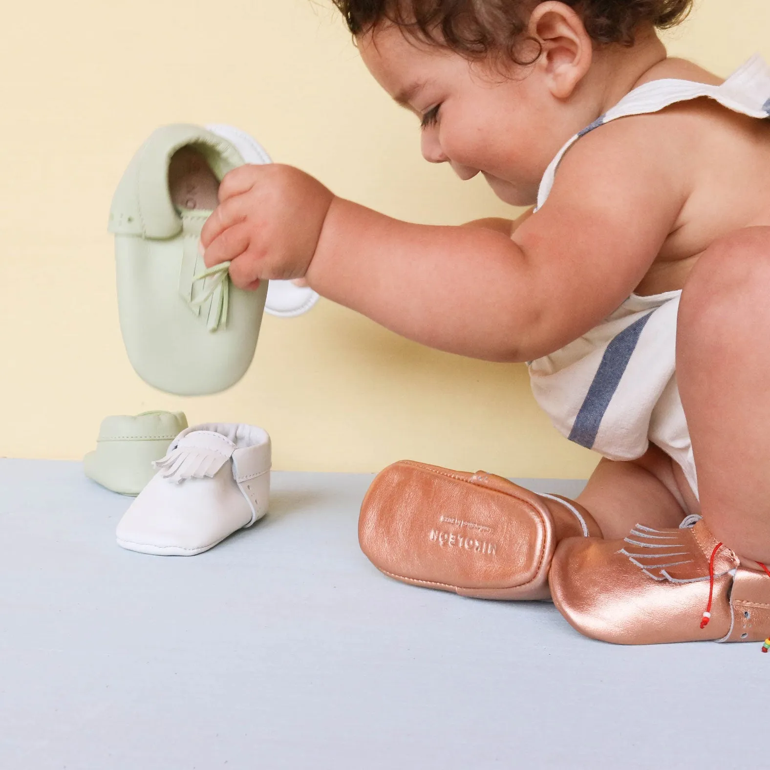 WMK221652 - Baby Moccasins Jazzy [Baby Leather Shoes]