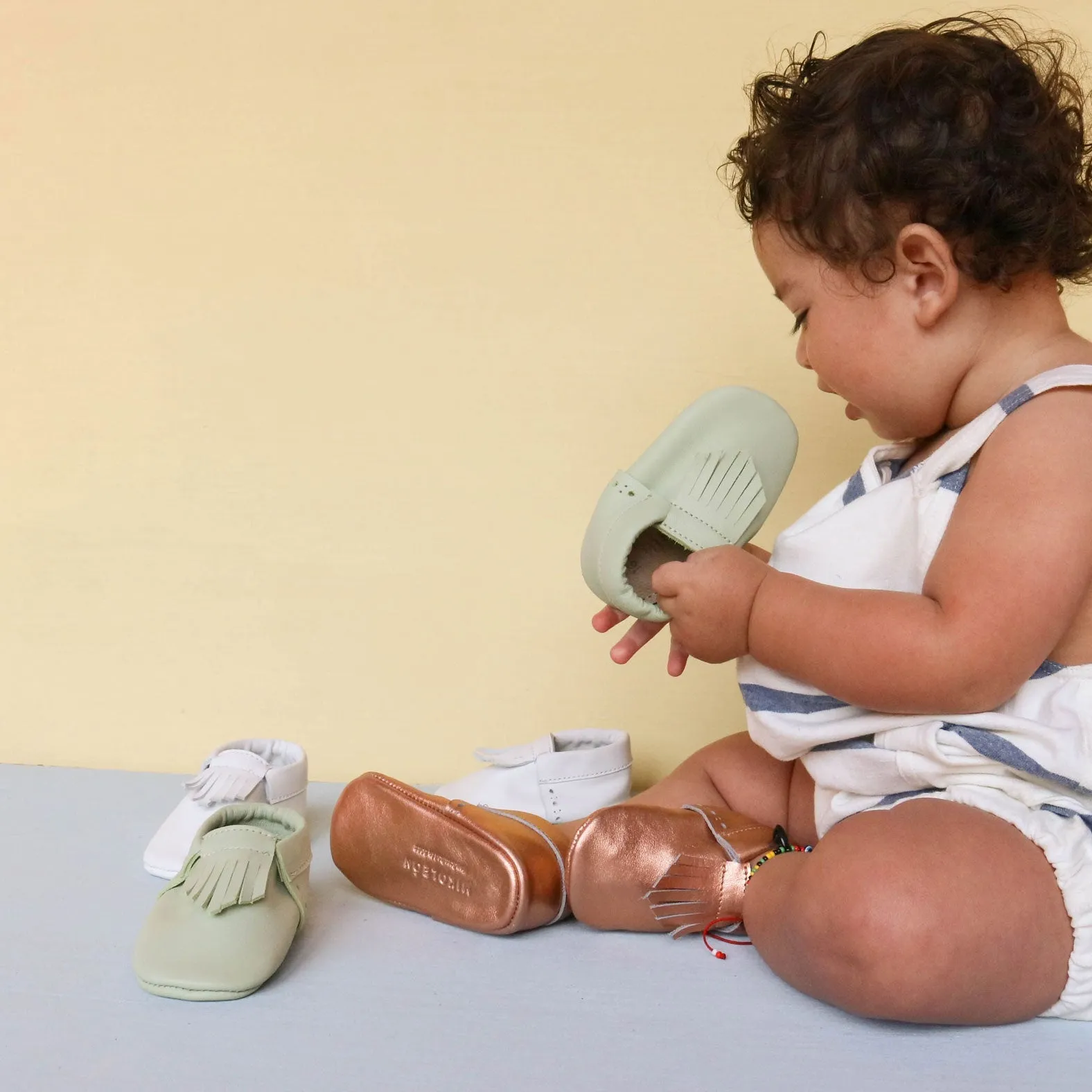 WMK221652 - Baby Moccasins Jazzy [Baby Leather Shoes]