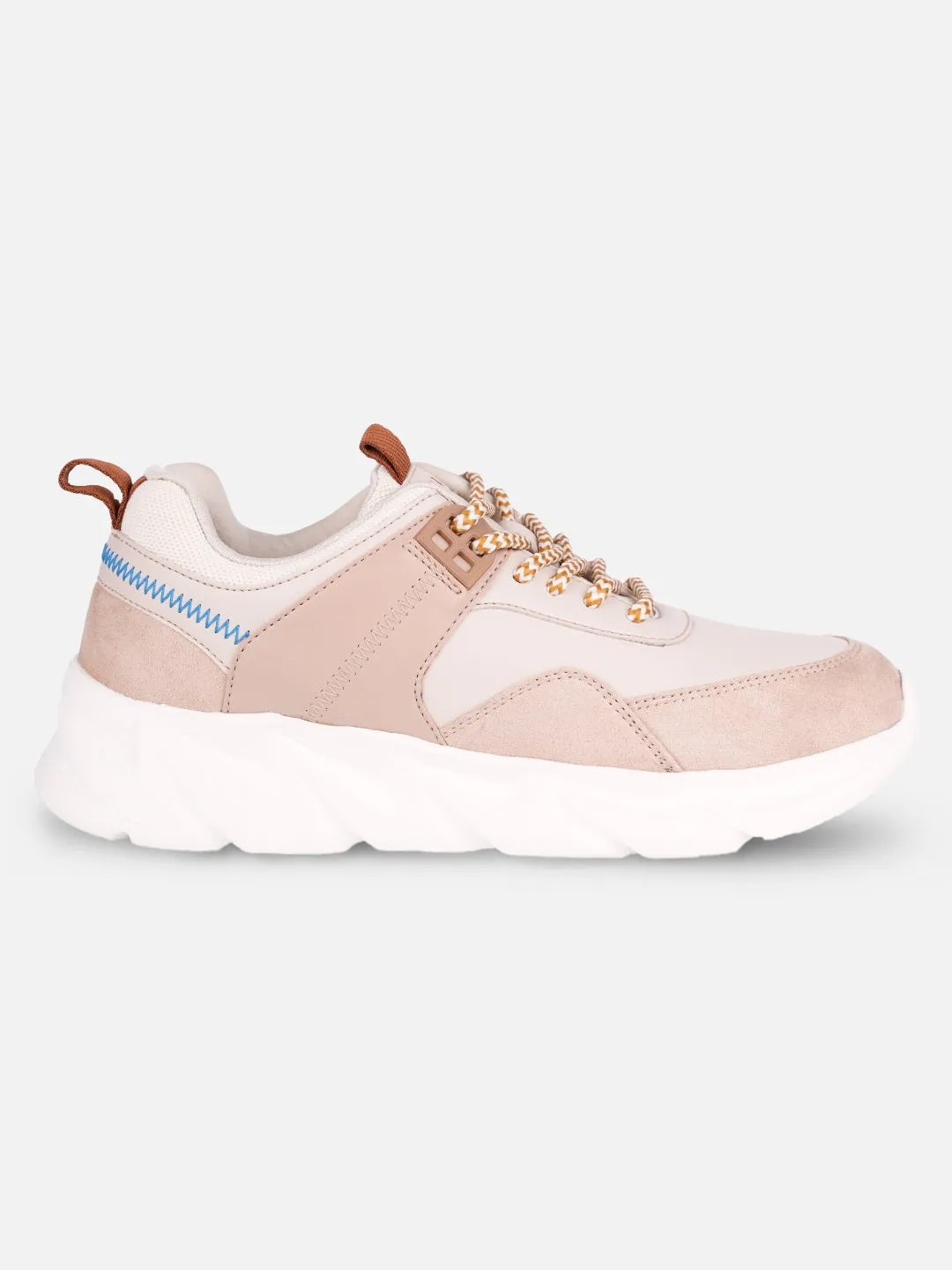 Women's Nude Cream All Seasons Wearing Sneakers (IU1005)