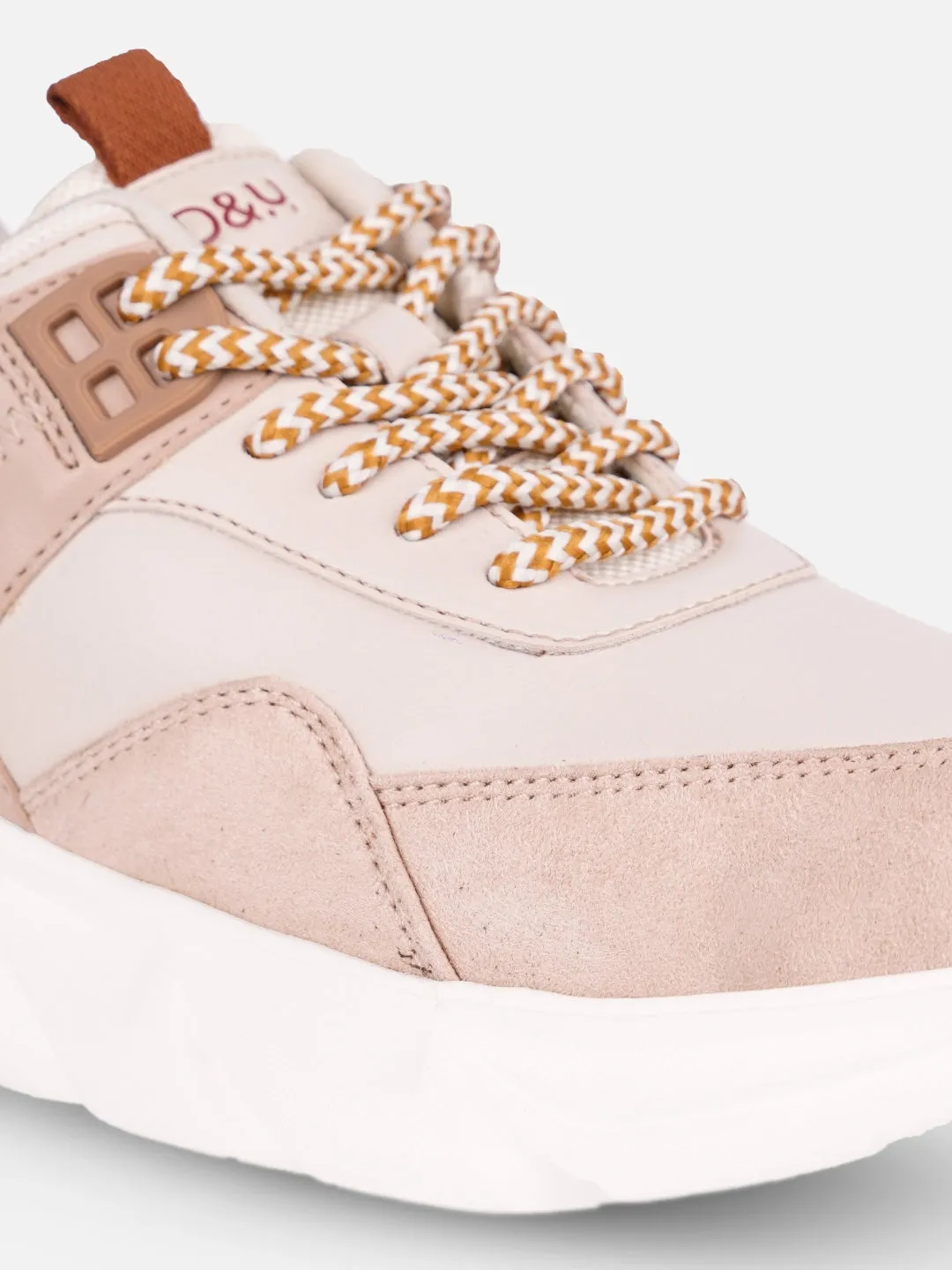 Women's Nude Cream All Seasons Wearing Sneakers (IU1005)