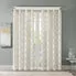Zoe Fretwork Burnout Sheer Curtain Panel Ivory